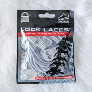 Lock Laces No-Tie Elastic Shoelaces Grey OSFA Mens - Unisex